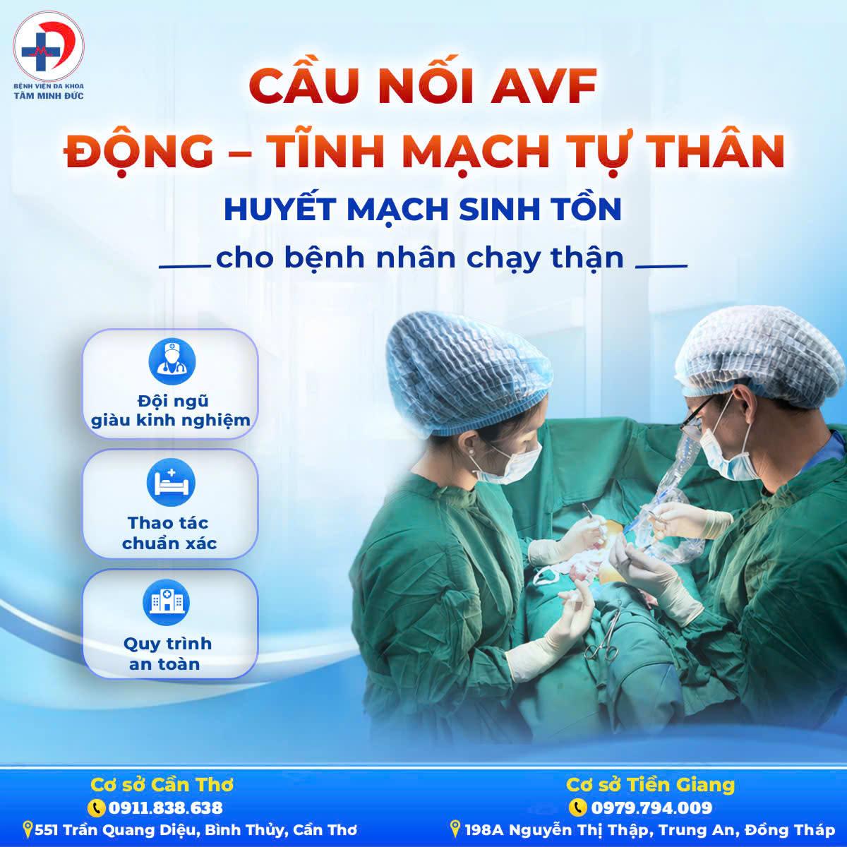 Cầu nối AVF động – tĩnh mạch tự thân